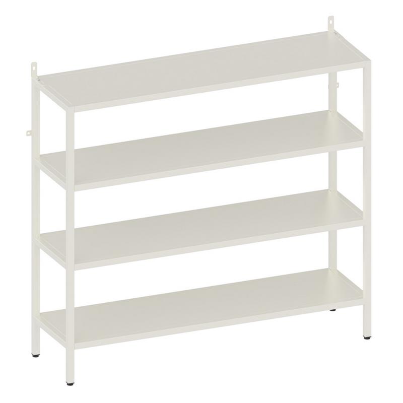 FLY LIBRERIA 4 RIPIANI BIANCA 100X28X90 CM