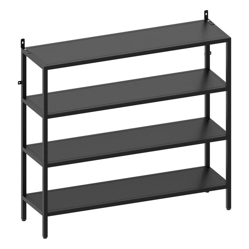 FLY LIBRERIA 4 RIPIANI NERA 100X28X90 CM