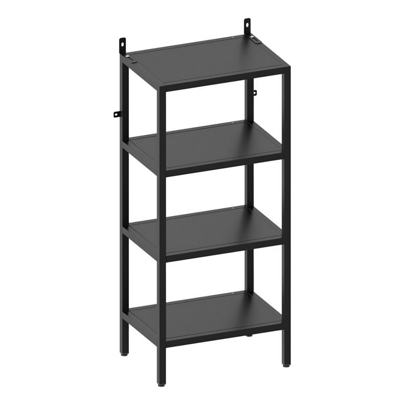 FLY LIBRERIA 4 RIPIANI NERA 35X28X90 CM