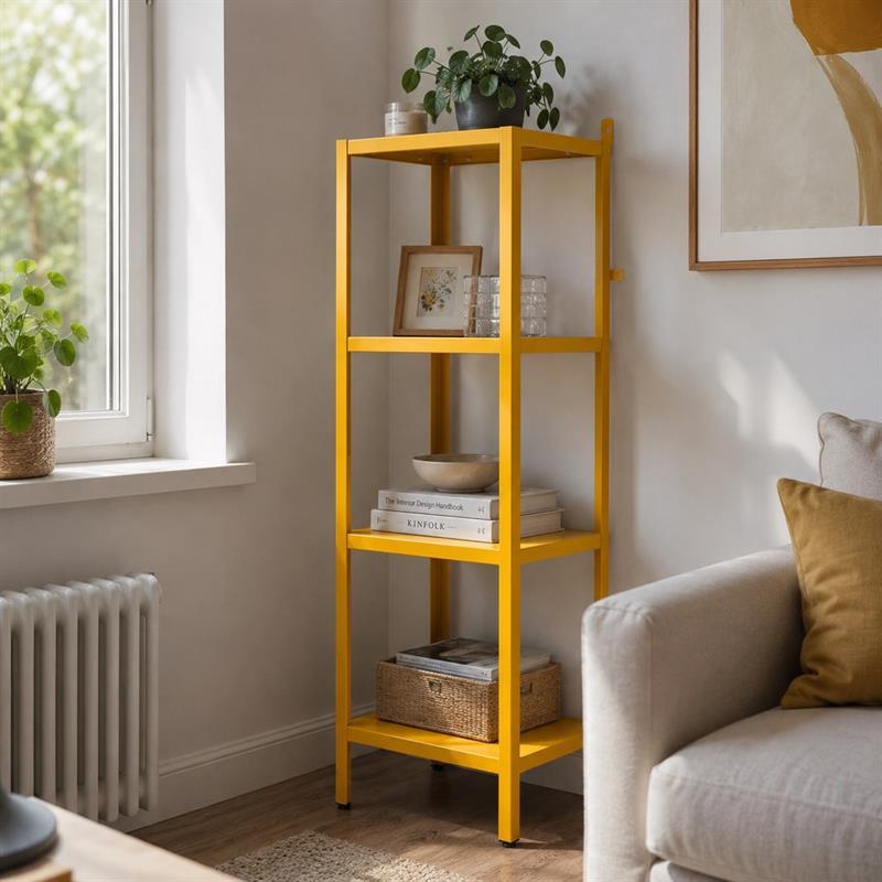 FLY LIBRERIA 4 RIPIANI SENAPE 35X28X90 CM