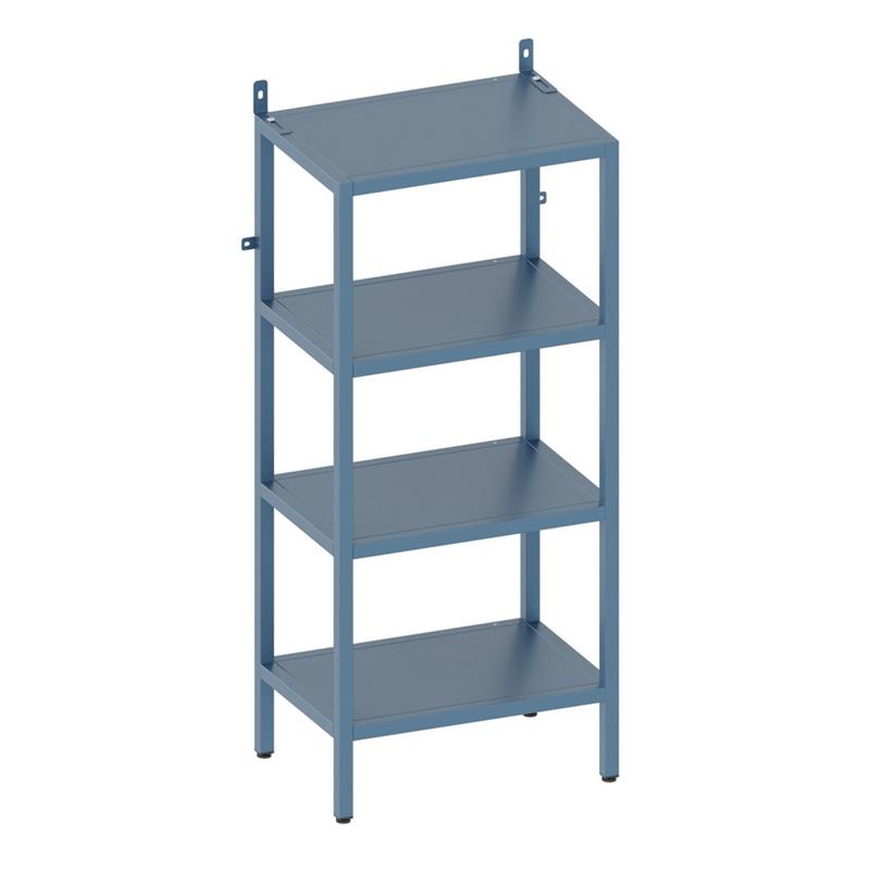 FLY LIBRERIA 4 RIPIANI CERULEO 35X28X90 CM