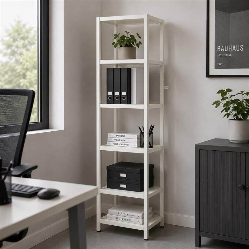 FLY LIBRERIA 6 RIPIANI BIANCA 35X28X150 CM