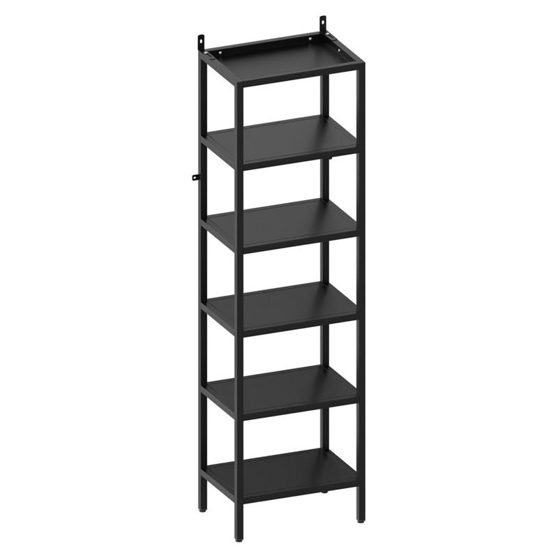 FLY LIBRERIA 6 RIPIANI NERA 35X28X150 CM