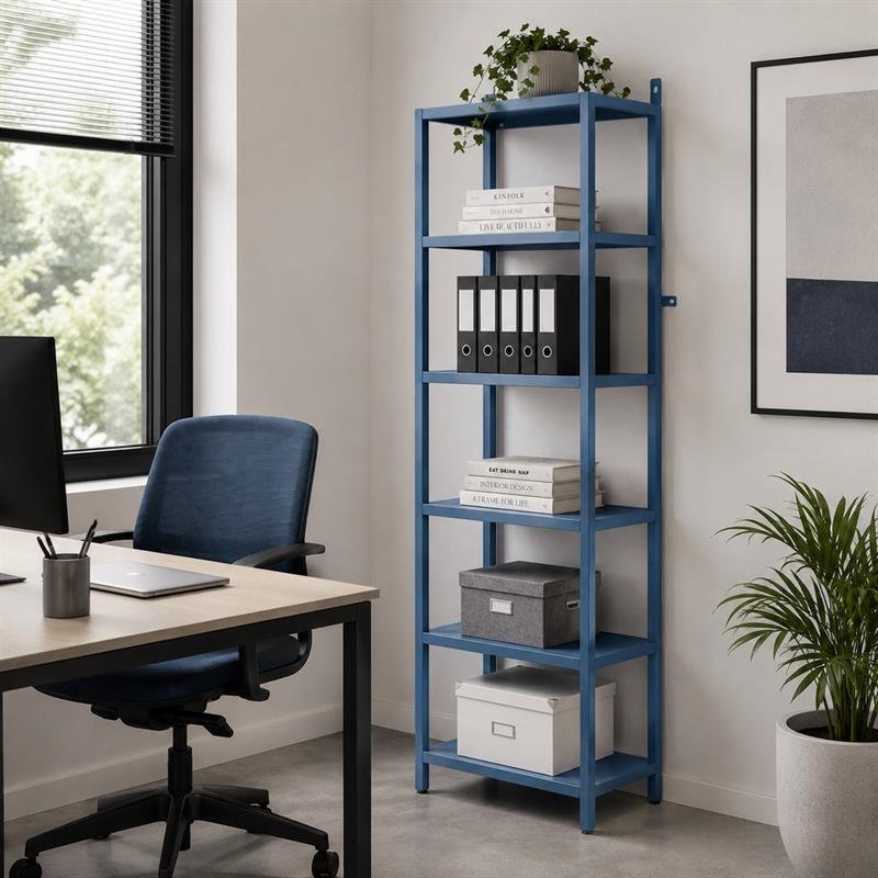 FLY LIBRERIA 6 RIPIANI CERULEO 35X28X150 CM