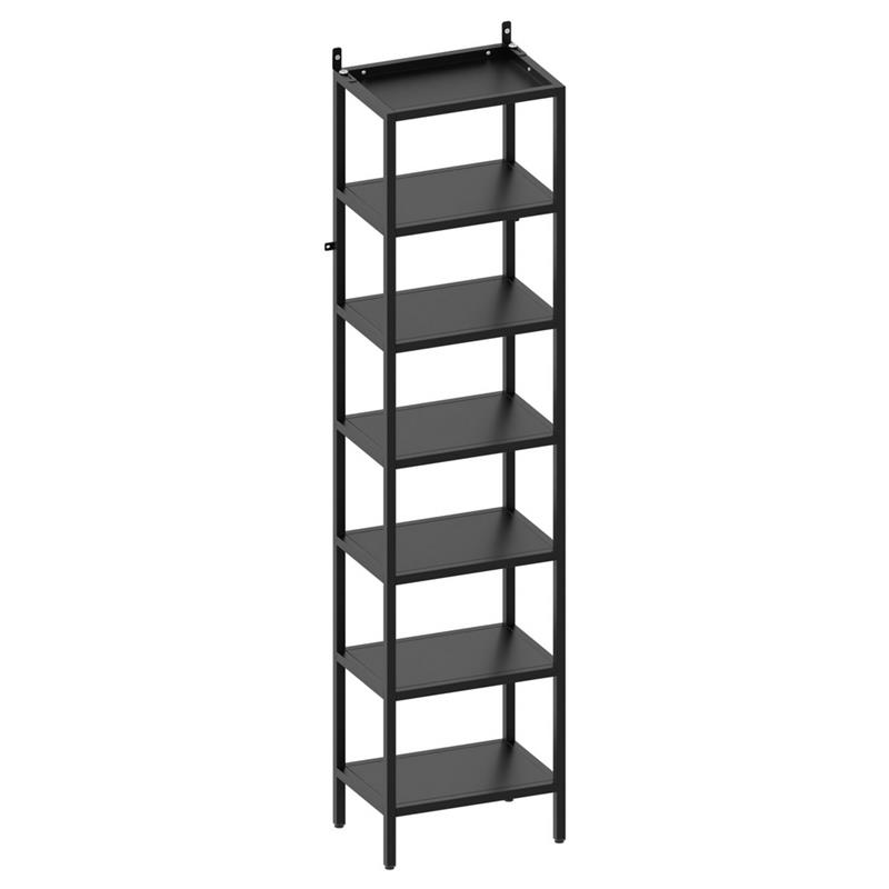 FLY LIBRERIA 7 RIPIANI NERA 35X28X180 CM