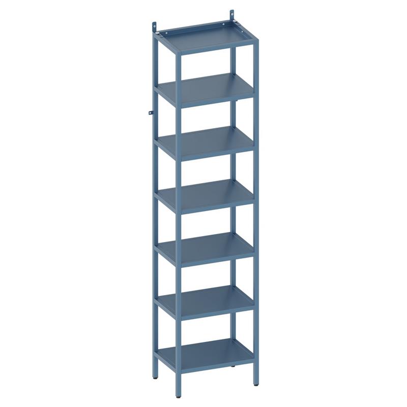 FLY LIBRERIA 7 RIPIANI CERULEO 35X28X180 CM