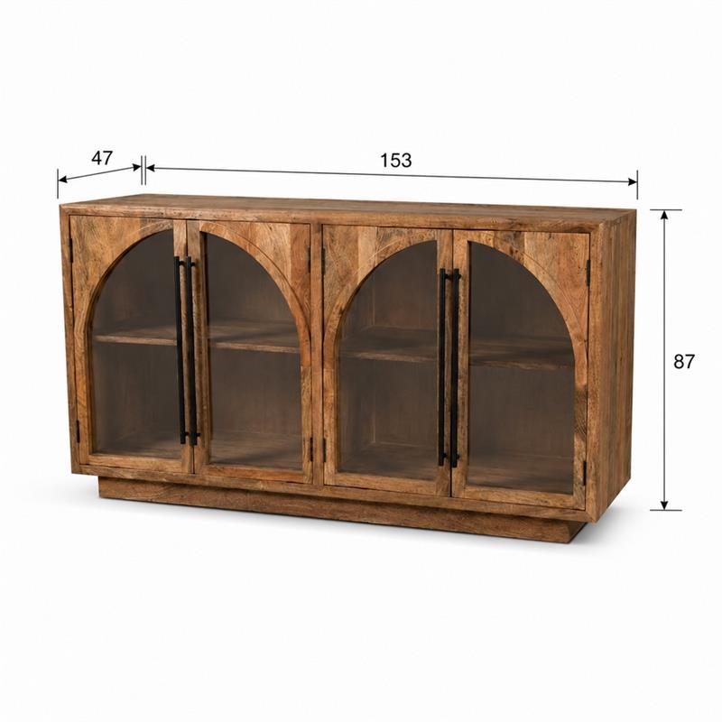 ARCHE 4/ANTE C/VETRO 153X47X87