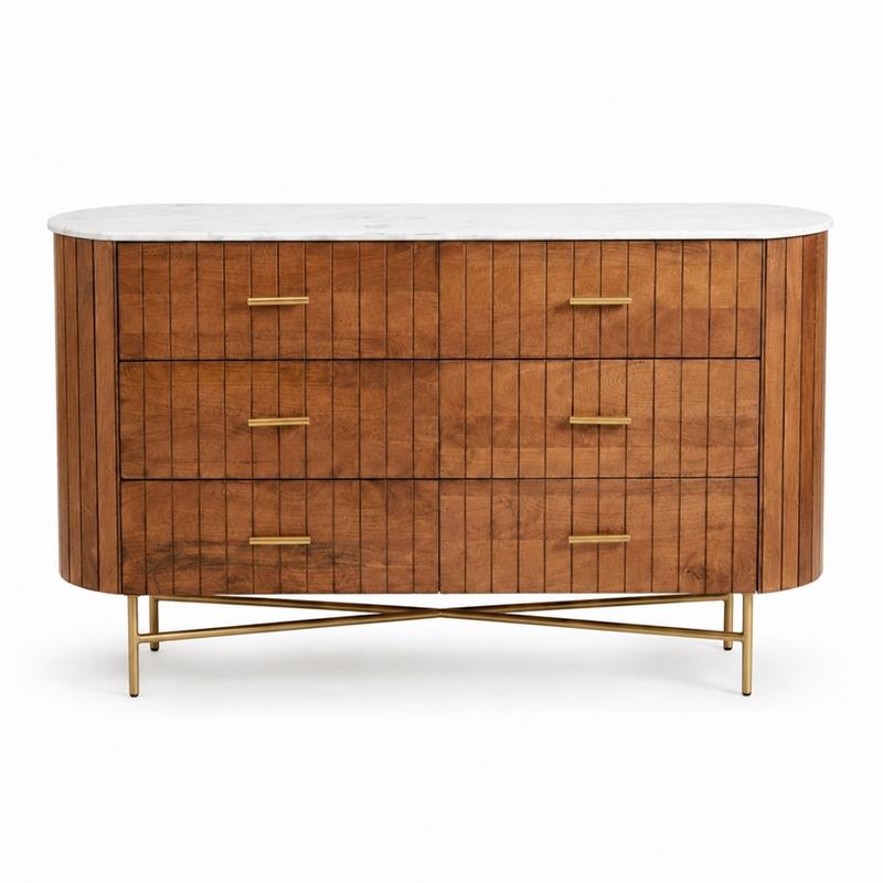 MULAN CREDENZA TOP MARMO 143X50X85