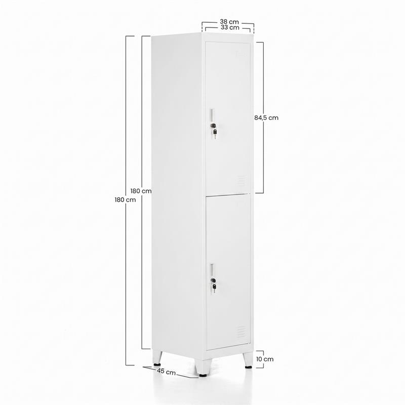 YUMI ARMADIO 2/A 38X45X190 CM BIANCO
