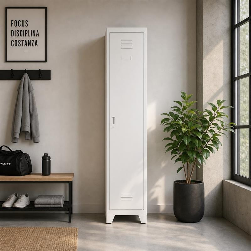 YUMI ARMADIO SPORCOPULITO 38X45X190 CM BIANCO