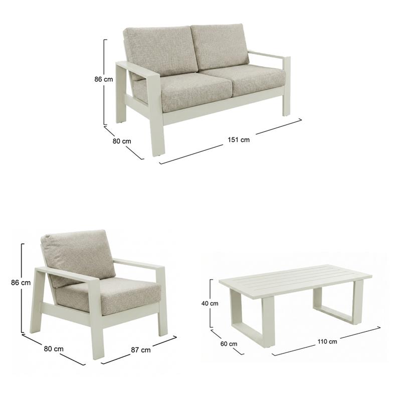 SET BARS ALLUMINIO BIANCO NEW