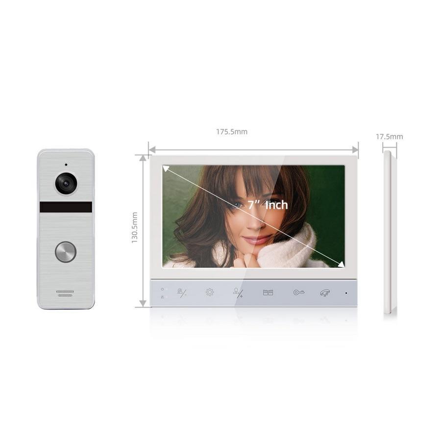 Kit videocitofono unifamiliare 7” FHD - White