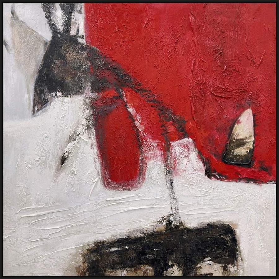 Quadro astratto su tela Ardor 100x100 cm