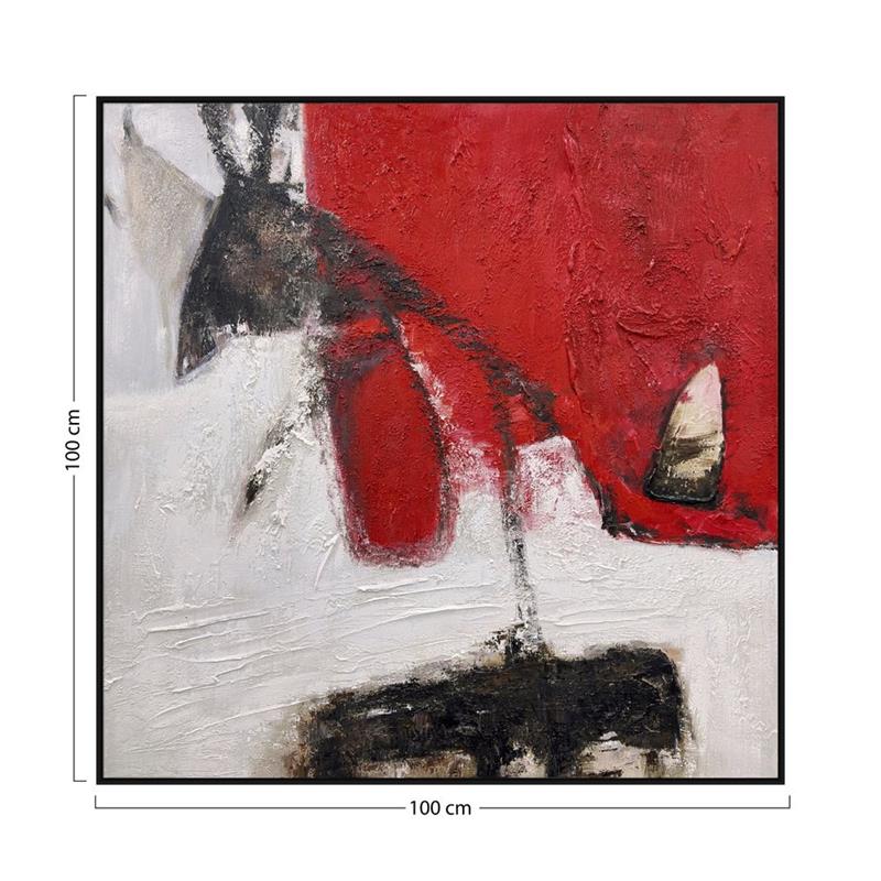 QUADRO TELA ASTRATTO ARDOR 100X100