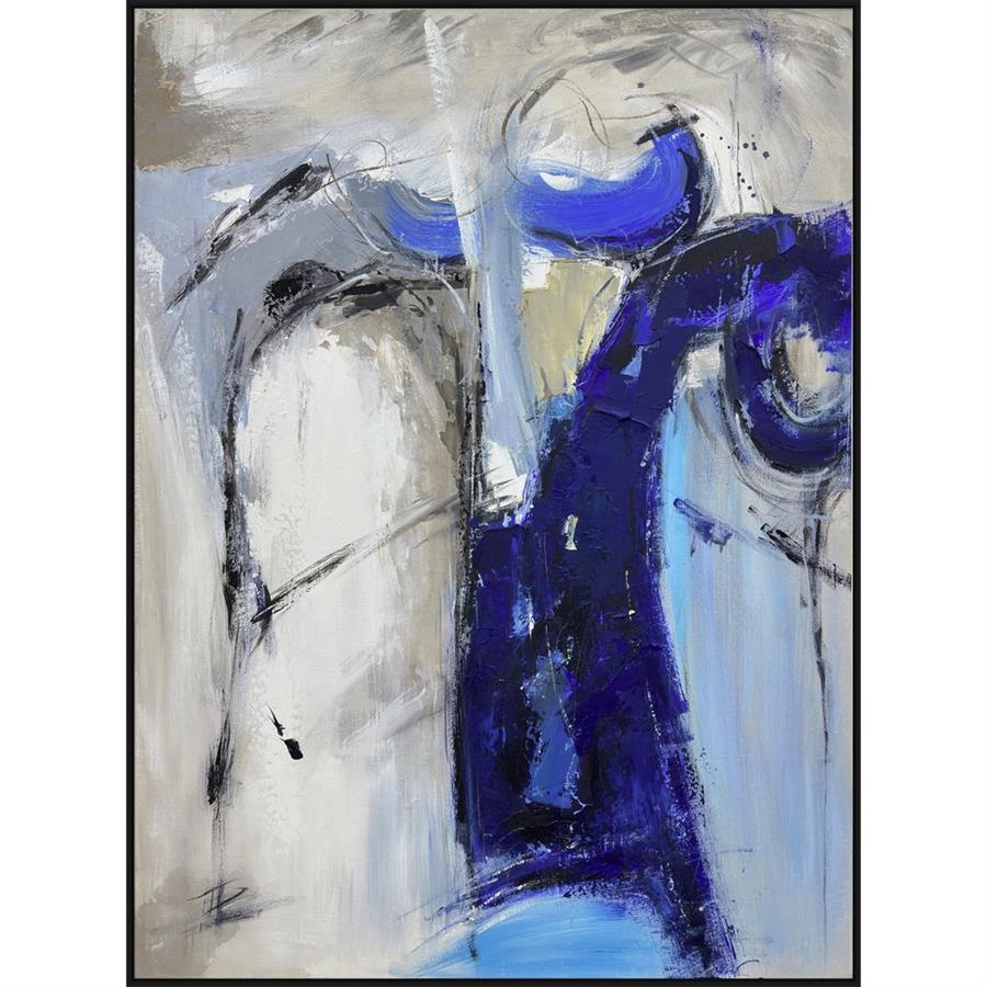 QUADRO TELA BLU AURORA 90X120