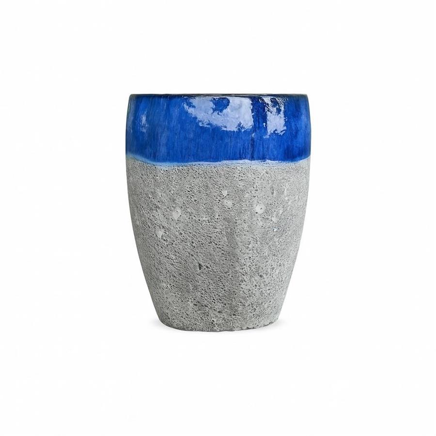 Vaso decorativo blu 44x56 cm - Yanaca 