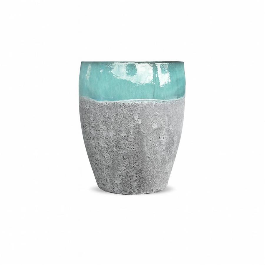 Vaso verde acqua 30x44 cm - Yanaca 
