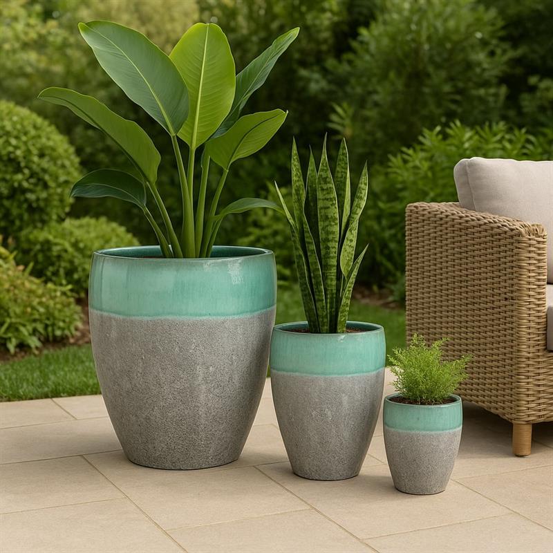 VASO YANACA 30*44 VERDE ACQUA
