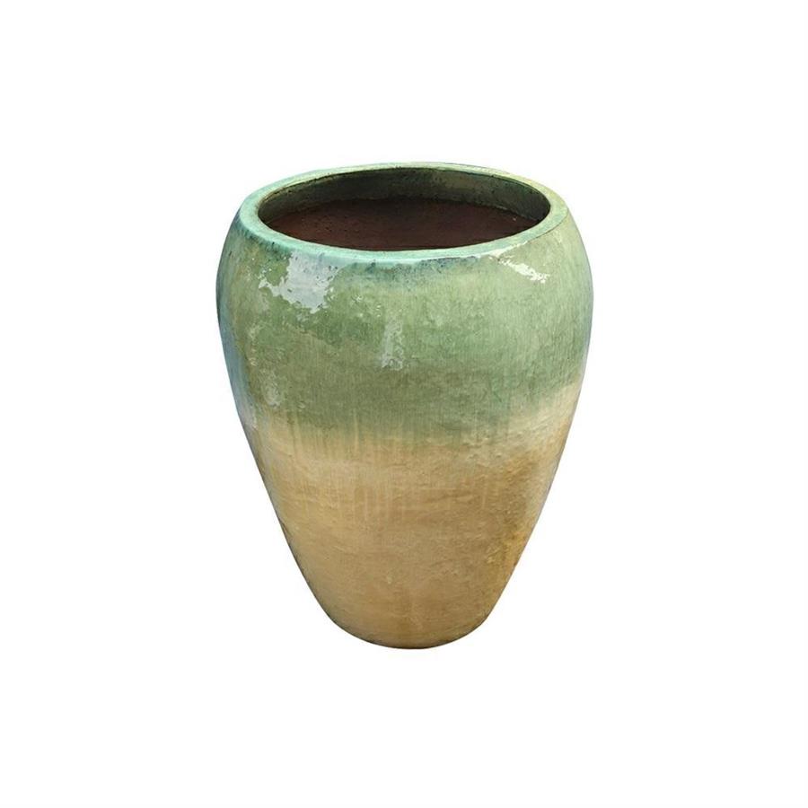 Vaso verde acqua grezzo 44x56 cm - Manacor