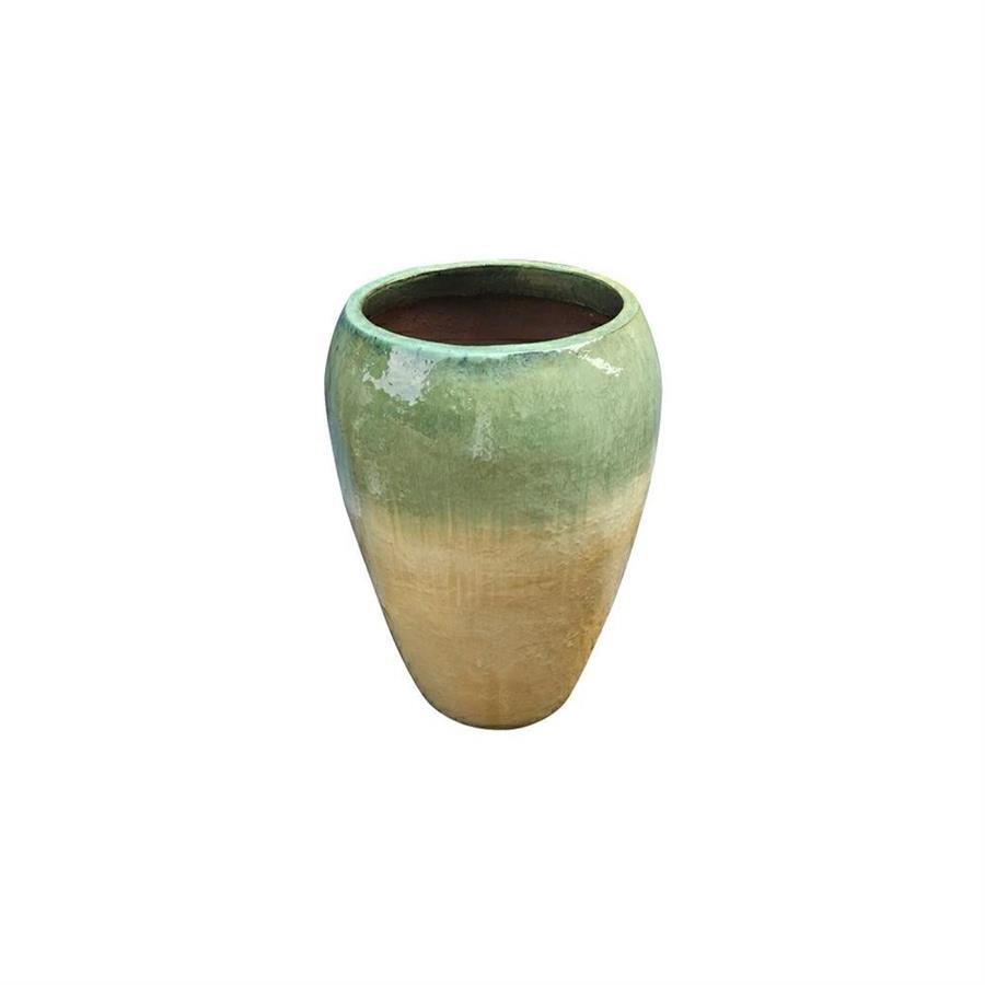 Vaso verde acqua grezzo 30x44 cm - Manacor