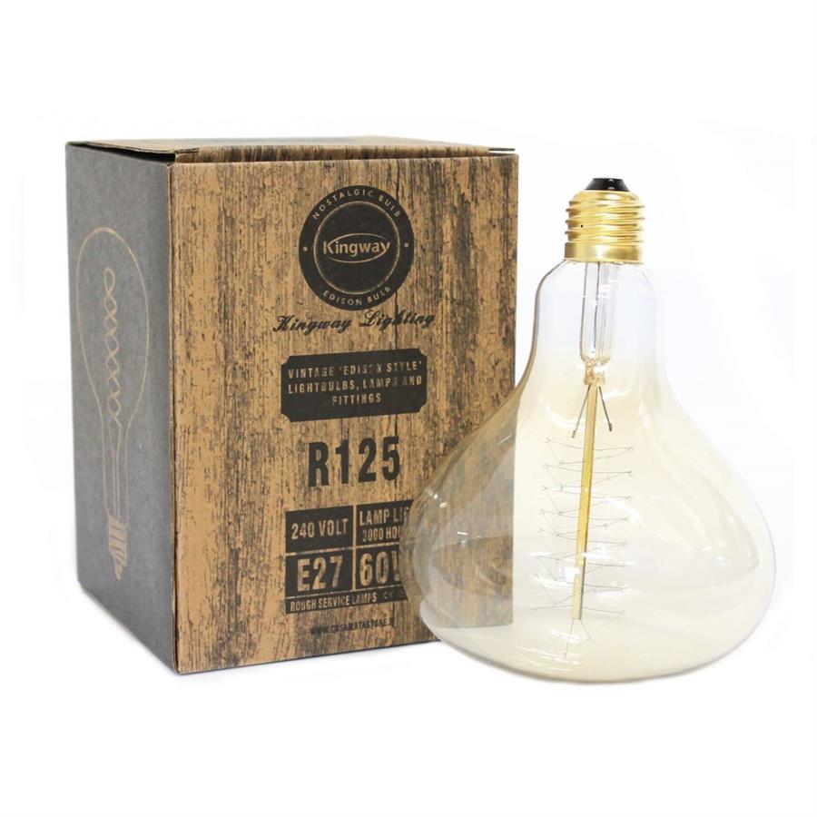 Lampadina vintage filamento ambra 60W E27