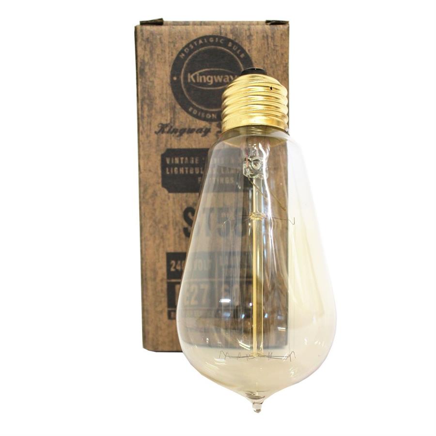 Lampadina decorativa ambra E27 60W