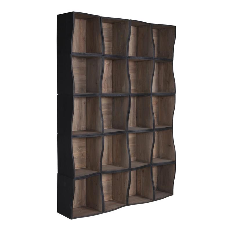 MODULO PER LIBRERIA IN LEGNO NERO 40X47