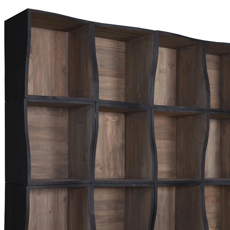 MODULO PER LIBRERIA IN LEGNO NERO 40X47