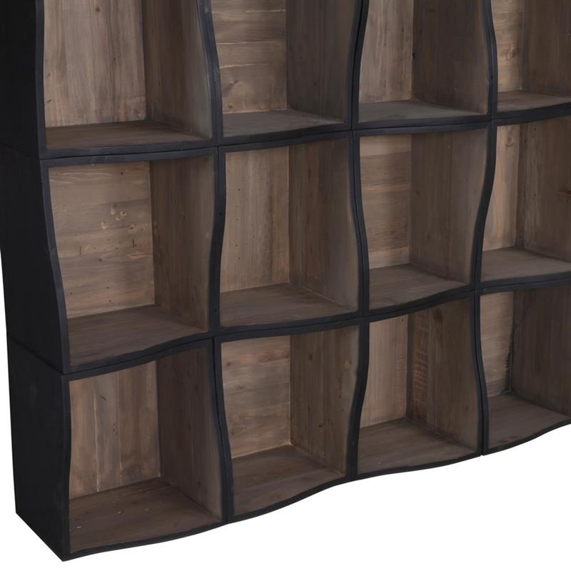 MODULO PER LIBRERIA IN LEGNO NERO 40X47