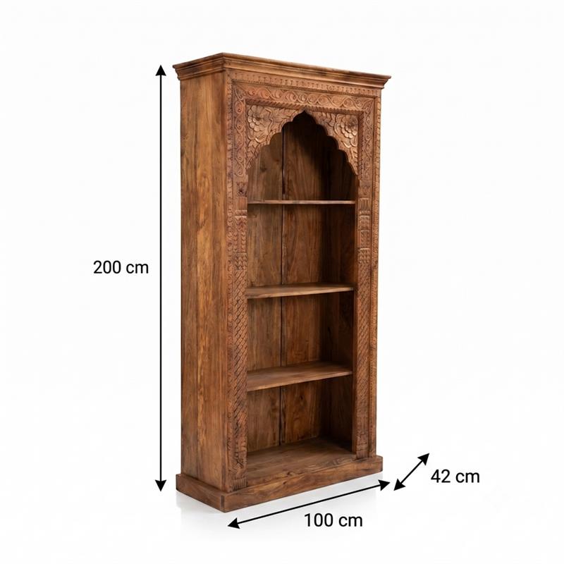 Libreria Natural 100x42x200 cm -  Pasha