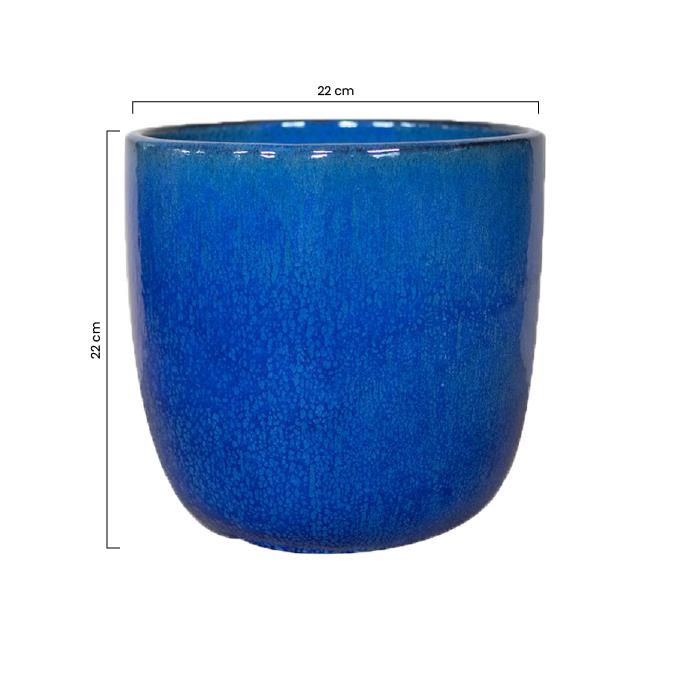 VASO CORFU 22*22 BLU
