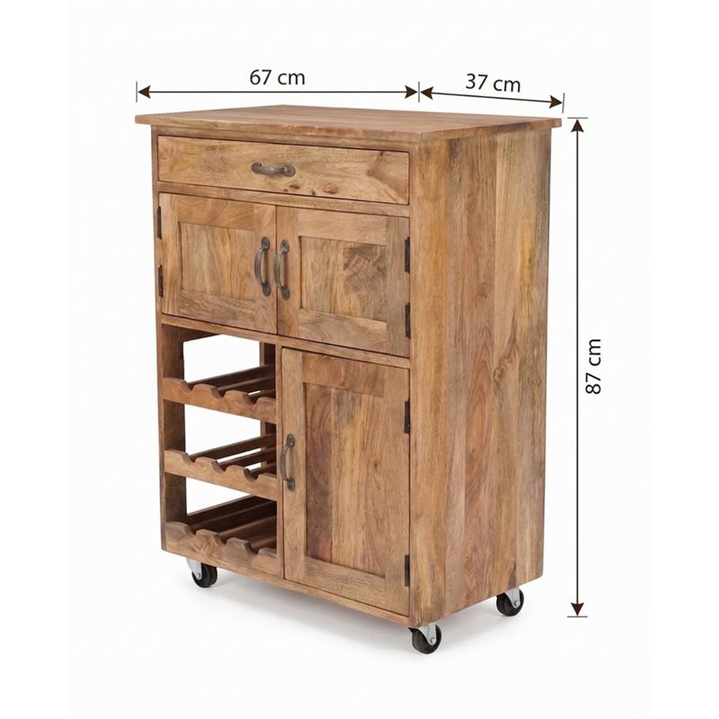 Carrello cucina 67x37x87 cm - Pely