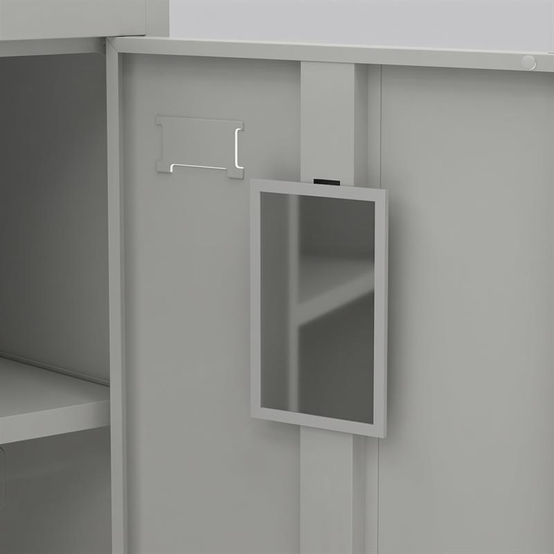 YUMI ARMADIO 3/A 90X45X190 CM GRIGIO