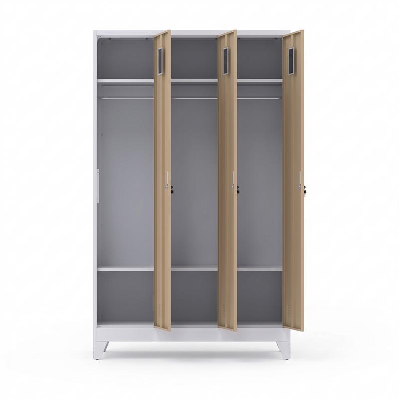 YUMI ARMADIO 3/A 90X45X190 CM ROVERE/BIANCO
