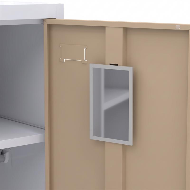 YUMI ARMADIO 3/A 90X45X190 CM ROVERE/BIANCO