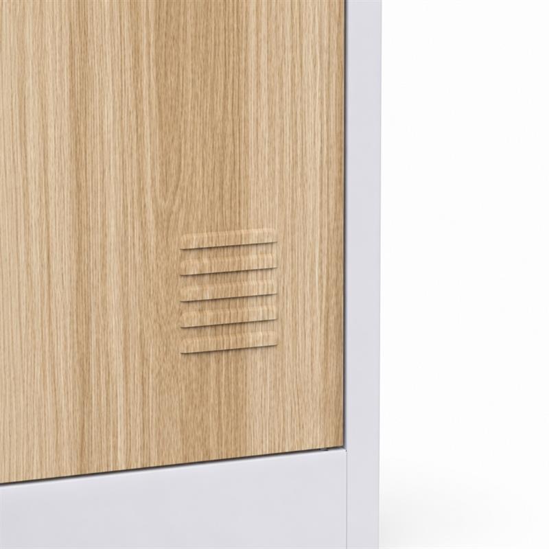YUMI ARMADIO 3/A 90X45X190 CM ROVERE/BIANCO