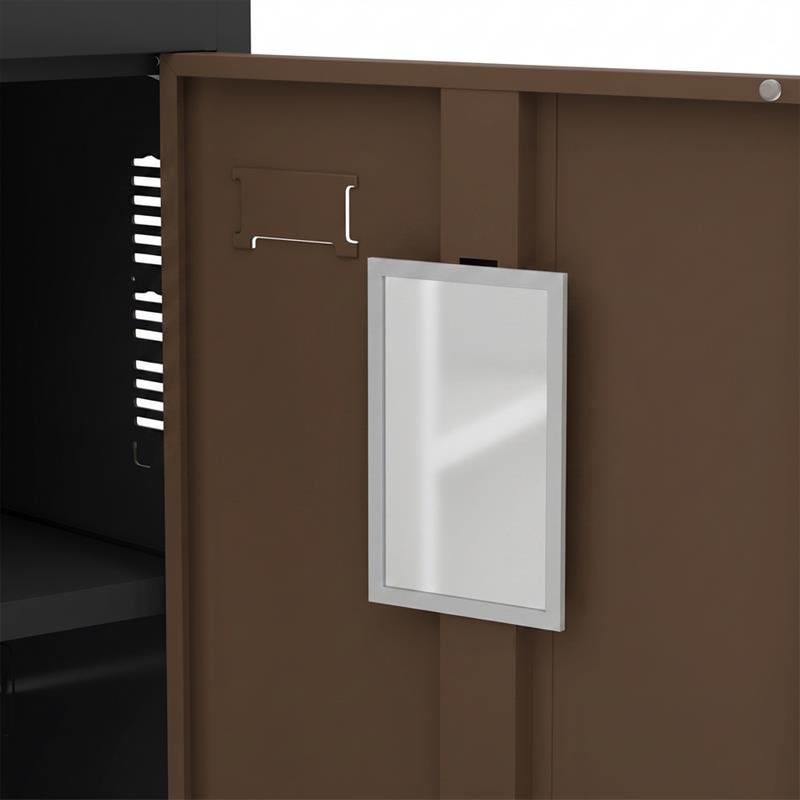 YUMI ARMADIO 3/A 90X45X190 CM NOCE/NERO