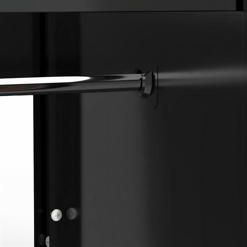 YUMI ARMADIO 3/A 90X45X190 CM NOCE/NERO