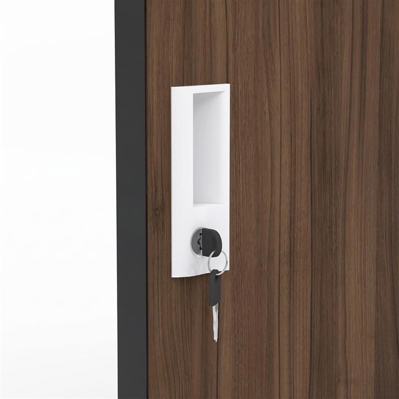 YUMI ARMADIO 3/A 90X45X190 CM NOCE/NERO