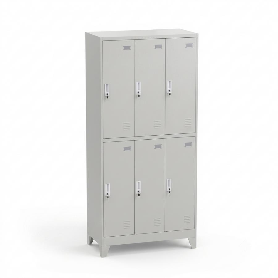 YUMI ARMADIO 6/A 90X45X190 CM GRIGIO