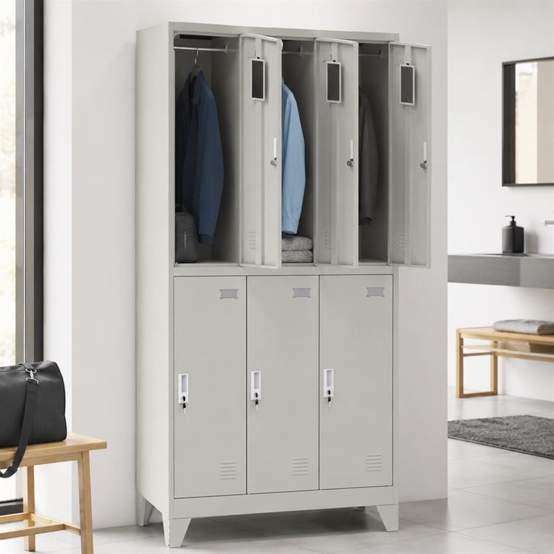 YUMI ARMADIO 6/A 90X45X190 CM GRIGIO