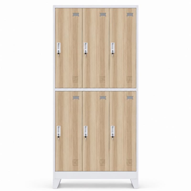 YUMI ARMADIO 6/A 90X45X190 CM ROVERE/BIANCO
