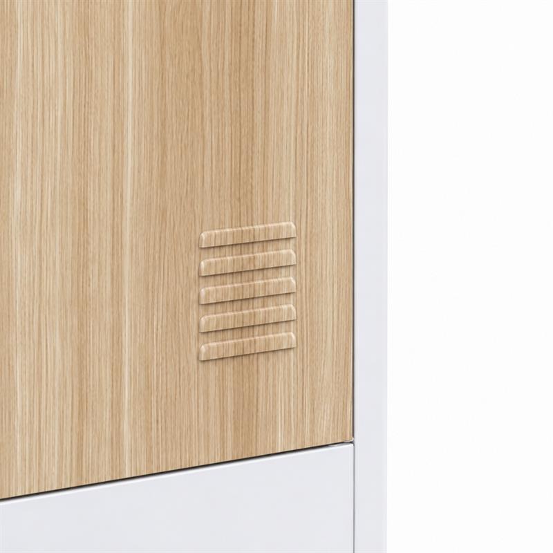 YUMI ARMADIO 6/A 90X45X190 CM ROVERE/BIANCO