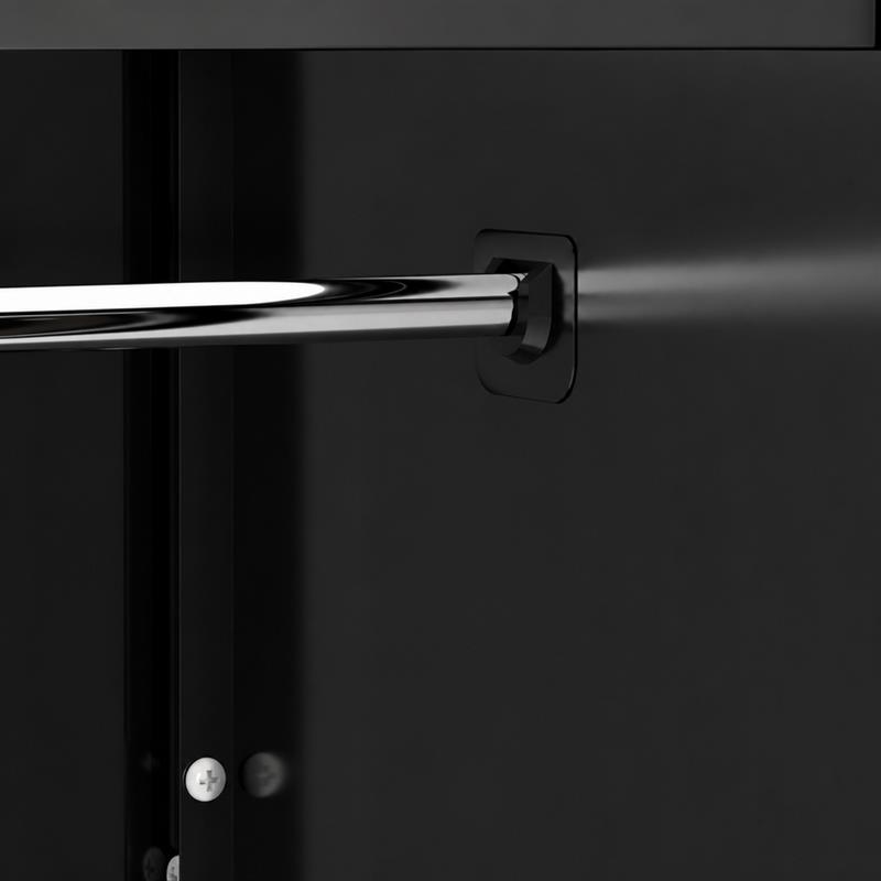YUMI ARMADIO 6/A 90X45X190 CM NOCE/NERO