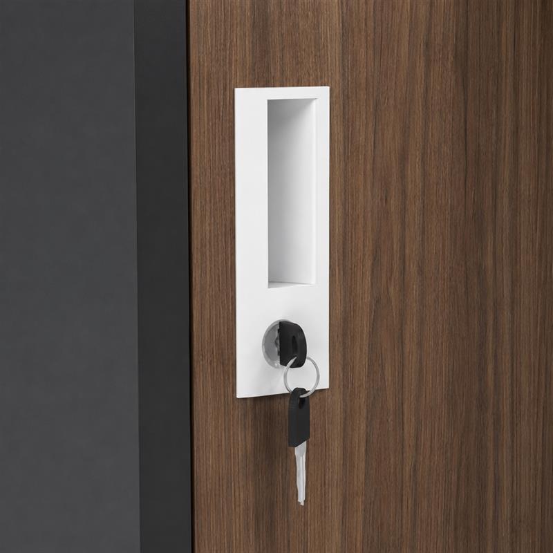 YUMI ARMADIO 6/A 90X45X190 CM NOCE/NERO