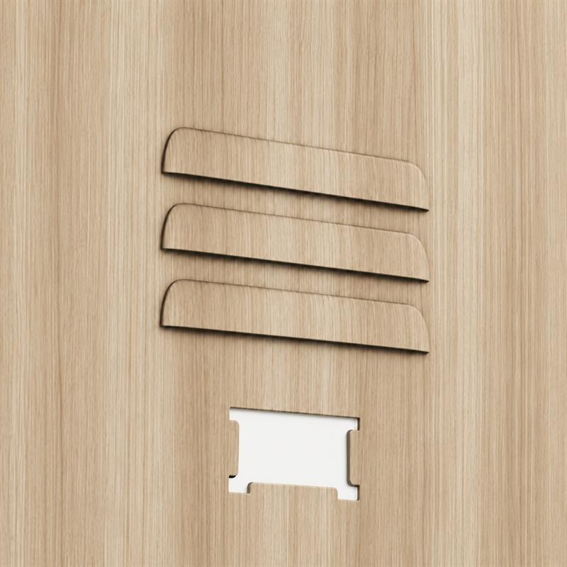 YUMI ARMADIO SPORCOPULITO 38X45X190 ROVERE/BIANCO