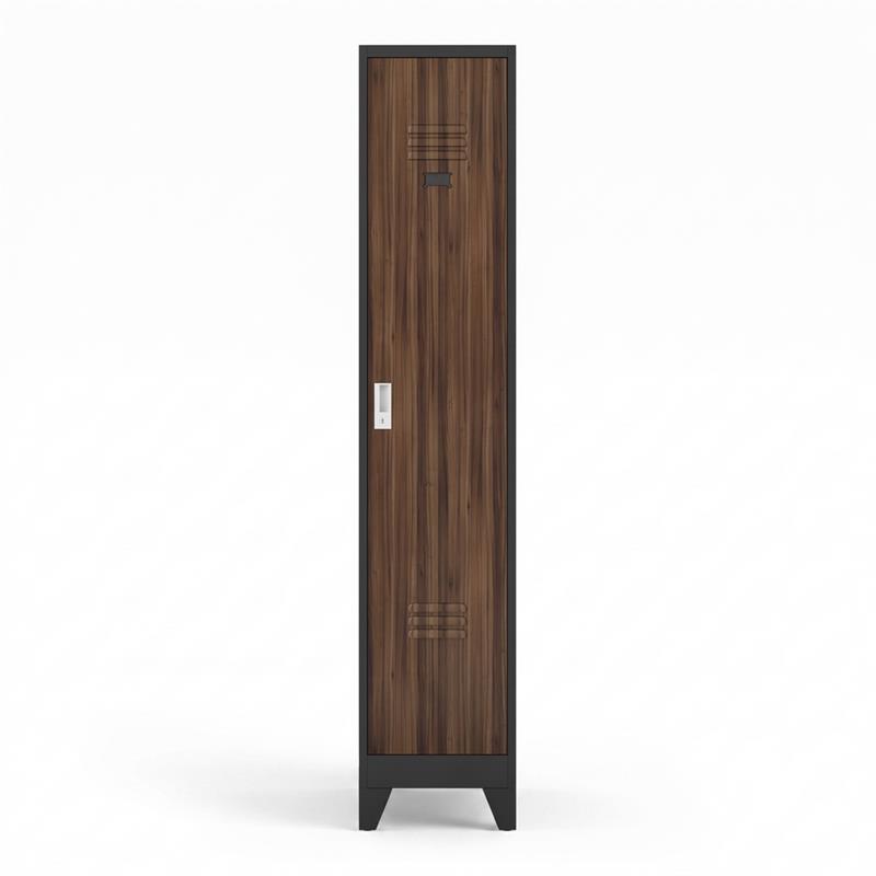 YUMI ARMADIO SPORCOPULITO 38X45X190 CM NOCE/NERO