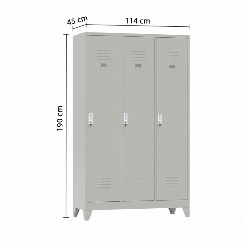 YUMI ARMADIO SPORCO PULITO 3/A 114X45X190 GRIGIO
