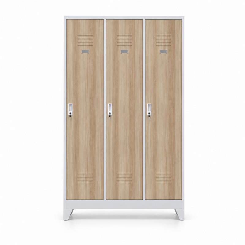 YUMI ARMADIO SPORCO PULITO 3/A 114X45X190 ROVERE/BIANCO