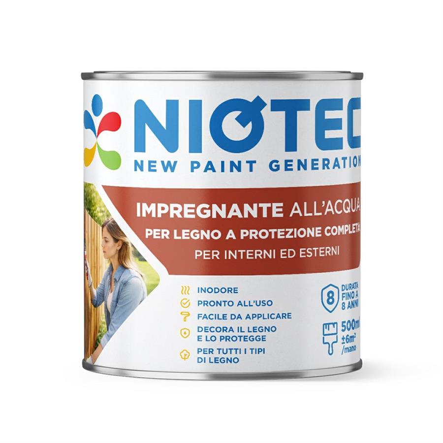 Impregnante all'acqua per legno colore ciliegio 500 ml